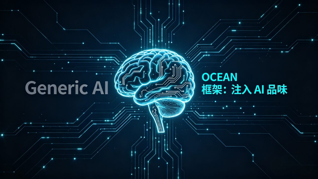 告別「AI 味」！揭秘 OCEAN 框架：如何為你的 AI 輸出注入靈魂與專業品味？